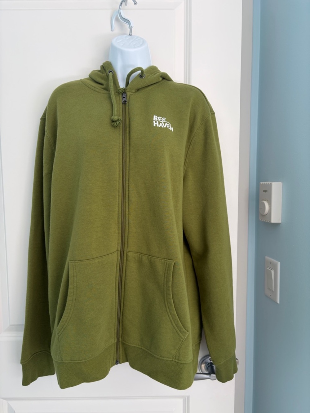 George Olive Green Fleece Pullover Hoodie